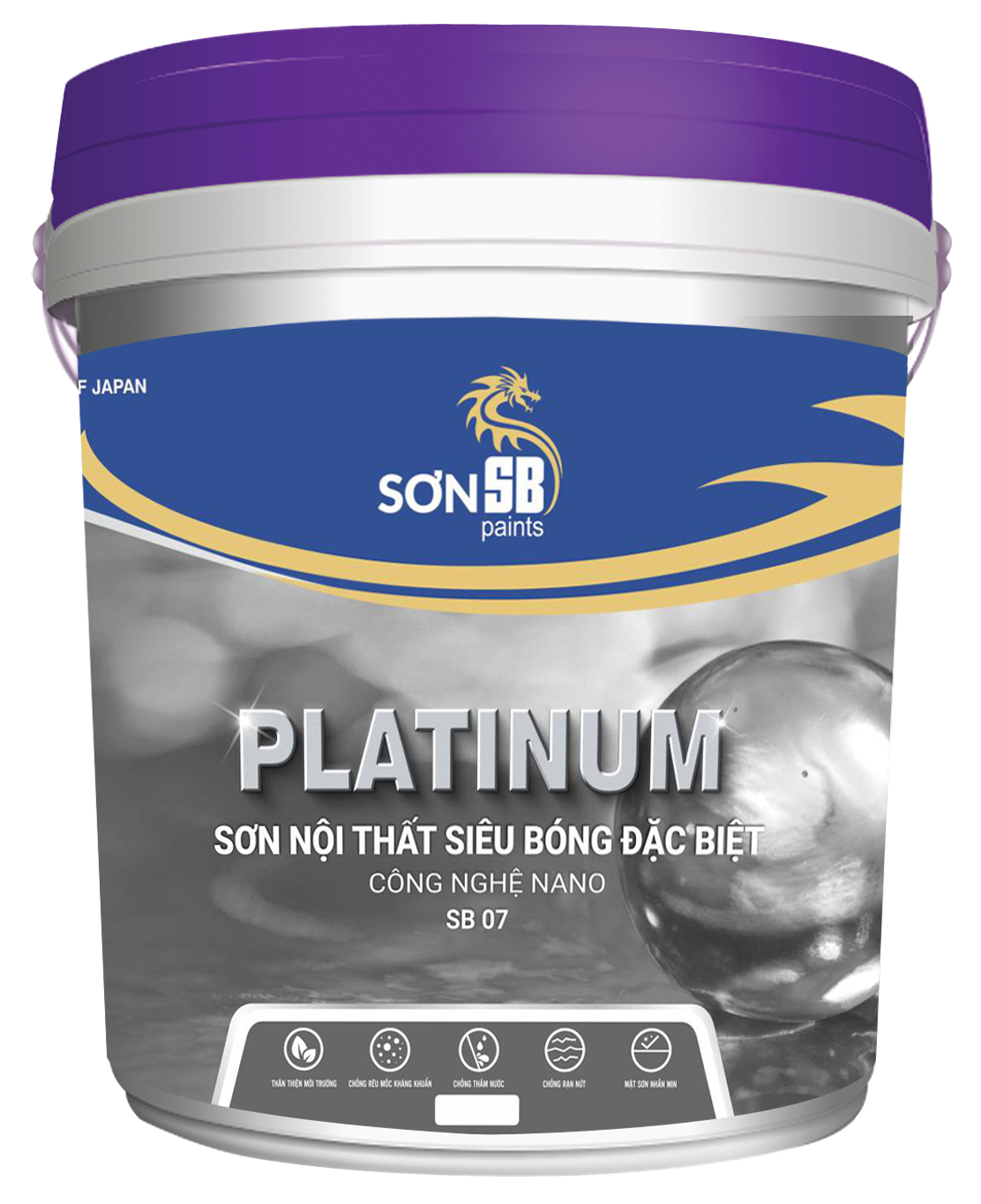 Sơn nội thất siêu bóng đặc biệt Platinum SB 07