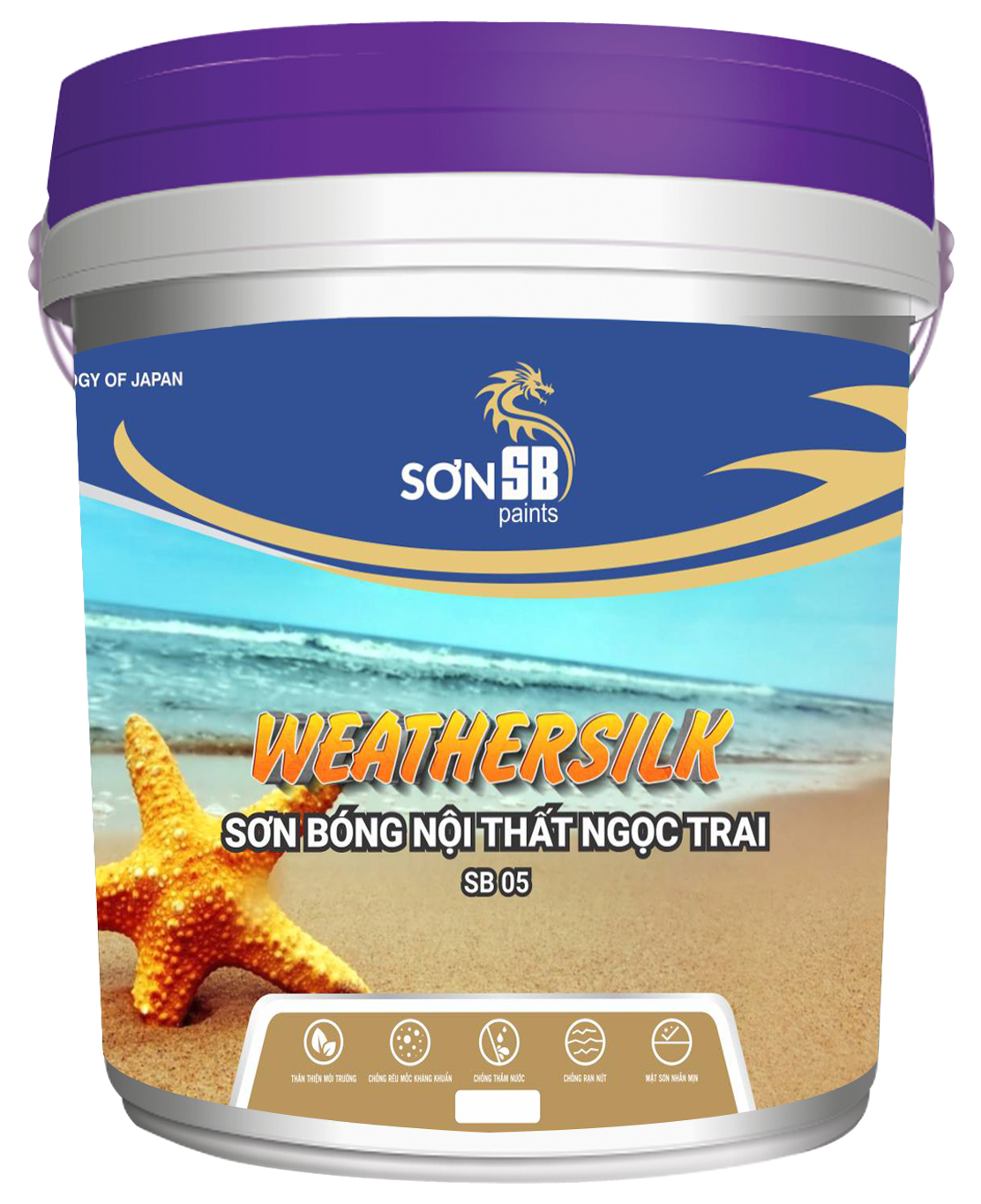 Sơn nội thất bóng ngọc trai Weather Silk SB 05