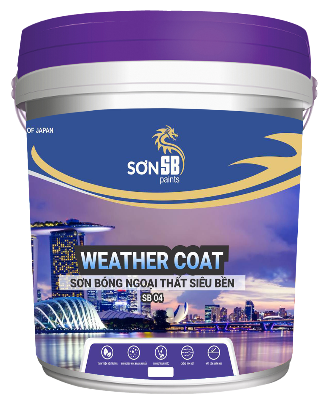 Sơn bóng ngoại thất siêu bền WEATHER COAT- SB 04